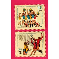 ГДР. Спорт. ( 2 марки ) 1983 года. 1-3.