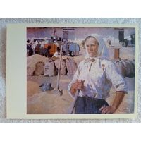 Соцреализм. Яблонская. Портрет Героя Социалистического Труда Горячек