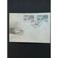 Польша 1964 КПД с полной серией марок "День почтовой марки" (спецгашение) Mi.1530-1531 каталог 1.00 евро