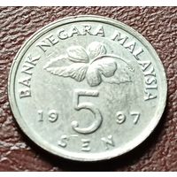 Малайзия 5 сенов, 1997    ( 1-2-9 )
