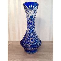 Ваза накладной хрусталь ГЛАДИОЛУС 39 см винтаж