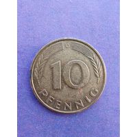Германия ФРГ 10 пфеннигов 1988 D