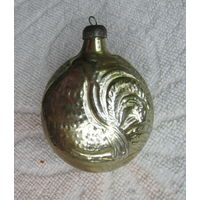 Елочная игрушка "Медальон с петухом", рельефный, двусторонний