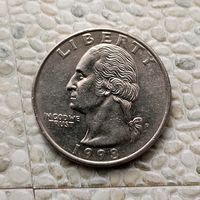 1/4 доллара (квотер) 1998(Р) года США. Шикарная монета!