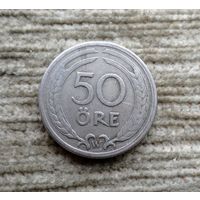 Werty71 Швеция 50 эре 1924 оре
