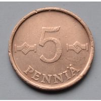 Финляндия, 5 пенни 1963 г.