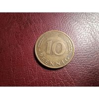 Германия 10 пфеннигов 1981 "F" - Штутгарт