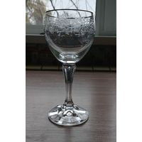 Бокалы высокие 15,5 см  5 шт резьба по стеклу