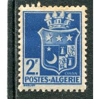 Французский Алжир. Стандарт. Герб города Оран.  2фр. Зуб.12