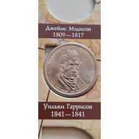 США 1 доллар президент Уильям Гарисон 1841
