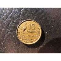 Франция.10 франков.1951. С 20 копеек. Распродажа коллекции. Смотрите другие лоты.