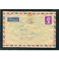 Великобритания. Конверт прошедший почту. Штемпель города Линкольн 1993