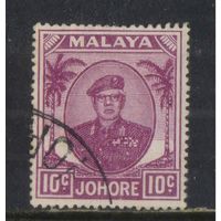 GB Малайский Союз Джохор 1949 Ибрагим Стандарт #123