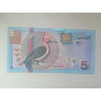 Суринам 5 UNC с рубля