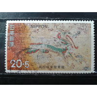 Япония,1973. Лазурный дракон, фреска