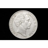 2 гульдена 1848 г. Бавария (Германия), Максимилиан II. Пореже!