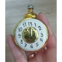 Елочные игрушки, стекло, часы, куранты