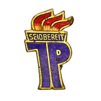 ГДР. Знак "Seid Bereit" (Будь готов!) - членский знак Пионерской организации имени Эрнста Тельмана