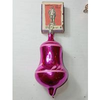 Игрушка на ёлку , Юла , винтаж , стекло , СССР . С рубля