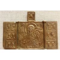 Складень. Богоматерь Тихвинская.