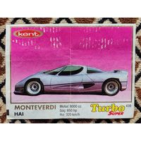 Вкладыш Turbo (Турбо) Super (серия 401-470, Супер), номер 439, Monteverdi Hai. Возможен небольшой торг.