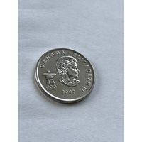 Канада  25 центов 2007