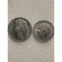 Италия, 100 и 50 лир 1978 года, одним лотом