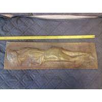 Панно девушка с мечом Амазонка чеканка