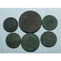 6 медных монет  РИ