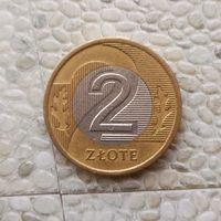 2 злотых 1994 года Польша. Третья Республика. Красивая монета!