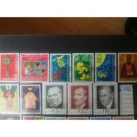 Полный годовой набор Лихтенштейна 1968 года