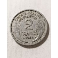 Франция 2 франка 1945