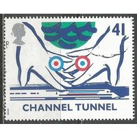 Британия. Открытие туннеля под Ла-Маншем. Руки. 1994г. Mi#1516.
