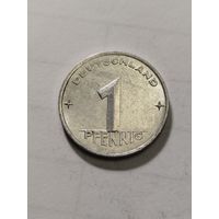 ГДР 1 пфенинг 1952