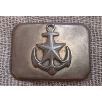 Пряжка,пряга,бляха с якорем.