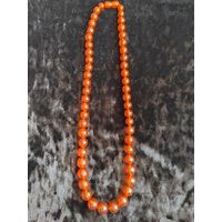 Бусы длинные из Балтийского янтаря в отличном состоянии