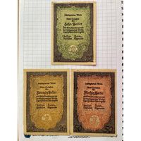 Австрия нотгельд 10-20-50 Верфен - 1201-2