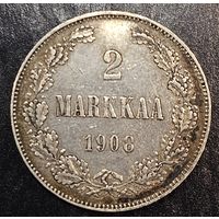 Великолепные 2 марки для Финляндии 1908. РИ. Очень красивая патина