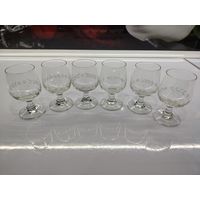 Рюмки на ножке. 6 шт.