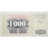 Босния и Герцеговина 1000 динар 1992