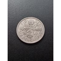 Великобритания 6 пенсов 1963 г.