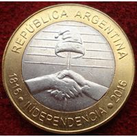 394:  2 песо 2016 Аргентина