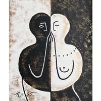 Панно картон акрил