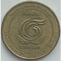 Австралия 1 доллар 1999 г. Международный год пожилых людей