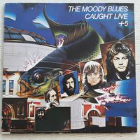 THE MOODY BLUES - 1977 - CAUGHT LIVE/+5 (GERMANY) 2LP