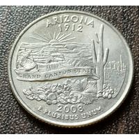 США ,     D    2008 Квотер штата Аризона    ( 1-8-7 )