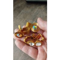 2 пары западное,позолота,с рубля