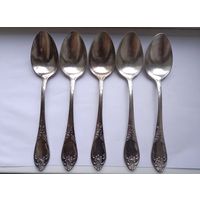 Ложки Большие Мельхиор СССР 5 штук