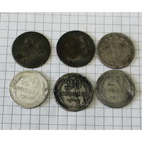ЛОТ 20 копеек 6 шт