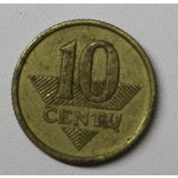 Литва, 10 центов, 1997 год